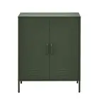 Artiss Buffet Sideboard Cupboard Cabinet Storage 2 Doors Locker Metal Green