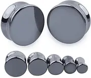 [TOGEVAL] Tunnel Gauges Stone Auricle Puncture Ear Expansions Diffuser for Car Piercing Jewelry Expanders Barg Gauges Ear Piercing Plugs Stone Black