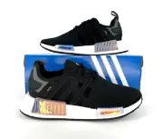 adidas Originals NMD_R1 Running Shoes Black White Iridescent GY8537 Women's 8.5