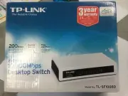TP-LINK TL-SF1008D 8-Port Ethernet 10/100Mbps Desktop Switch Hub. Br/New Sealed