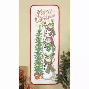 Herrschners® Christmas Snowmen Wall Hanging Stamped Cross-Stitch Kit