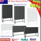 Sideboard Side Table Cupboard/Highboard Cabinet Shelf Steel Storage Organizer