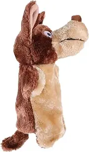 Cartoon Wolf Hand Puppet Comfortable Cotton Animal Puppet for Interactive Play Early Educational Fun for Home School and Learning Centers