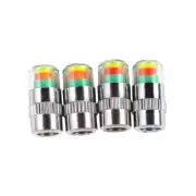4x Auto Car Tire Monitor Valve Dust Cap Air Pressure Indicator Sensor Eye Alert (for: Honda)