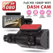 3in Dual Lens Dash Cam 1080P Car DVR Camera Hidden Video Recorder Night Vision