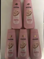 Dove x Crumbl Strawberry Crumb Cake Moisturizing Liquid Body Wash Brand New x5