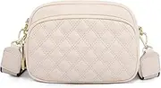 [OWGSEE] Crossbody Bags for Women, Trendy Leather Crossbody Camera Bag Purse with Guitar Strap Small Shoulder Handbag