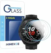 [MIHENCE] Compatible with Garmin Approach S70 47 mm Screen Protector, 9H Anti-Scratch Tempered Glass Film for Approach S70 47 mm Golf GPS Watch (Pack of 3)