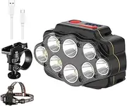 Super Bright Cycle Front Light, Rechargeable Led Cycle Headlight, Cycle Light With 8 Lights, Waterproof Cycle Front Light, 360° Rotatable Cycle Light, LED Cycle Light For Road Bikes, Cycle Supplies