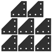 8 Pcs Corner Connectors for Square Aluminum Tubing Right Angle Connecting Plate