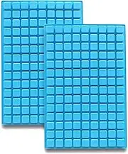 DIFENLUN Silicone Candy Molds, 2 Pack 126-Cavity Mini Square Chocolate Molds for Gummy Jelly Truffles Pralines Caramels, Ice Cube Tray Molds…