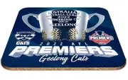 Geelong Cats 2022 AFL Premiers P1 Coaster 9cm by 9cm