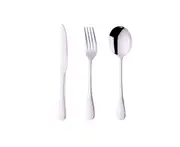 Healthy & Eco-Friendly 3 Piece Fork Knife Spoon Stainless Steel Set - 3PCS