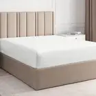 Pure Cotton | 1-Piece Fitted Sheet Queen Size | White Solid | Soft Breathable