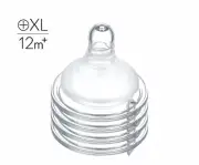 Simba New Mother's Touch Wide Neck Cross Hole Anti-Colic Nipple XL 4 Pcs 12ms+