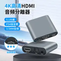 在飛比找PChome24h購物優惠-HADER 4K*2K 高清HDMI音頻分離器 7.1光纖+