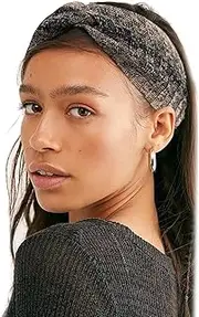LeoLeozz 3pcs Women Knotted Headbands,Twist Fashion Hair Bands Knotted Headbands - Elastic Tie Dye Women Headband Non Slip Hair Accessories for Women (Khaki,1 Count (Pack of 1))