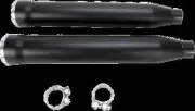 Cobra Black 3in Slip On Muffler w Race Pro Tip Softail Standard 07