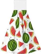 AFHYZY Hand Towels for Bathroom with Hanging Loop Absorbent Quick Dry Dish Towel Washable Lightweight WashCloth for Hotel, Baking- Watermelon