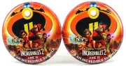 New Disney Pixar Incredibles 2 "It's An Incredible Summer" Release Button 2 Set