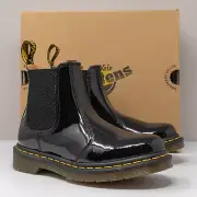 Dr. Martens 2976 Black Patent Leather Chelsea Boots, Women's 6 US (4 UK)
