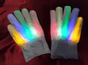 Led Gloves 5 Colors 6 Modes Light up Gloves Rave Gloves Finger Light Flash