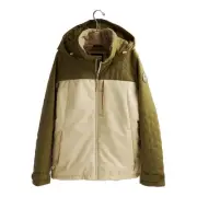 Burton Tulum Jacket Womens in Martini Olive Creme Brulee - Size S -