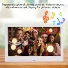 10inch 16:9 1024*600 HD Screen Digital Photo Frame Electronic Album White EU SNT