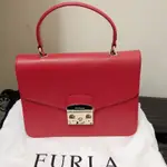 (已售出，勿下單 請私訊）看誠意議價FURLA  全新手提包附揹帶 可側揹 兩用 紅 昇恆昌購