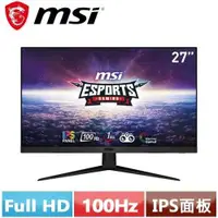 在飛比找有閑購物優惠-MSI微星 27型 G2712V 平面電競螢幕