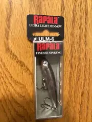 Rapala Ultralight Minnow ULM-6 Chrome NEW