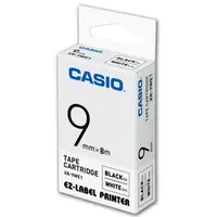 在飛比找momo購物網優惠-【CASIO 卡西歐】標籤機專用色帶-9mm白底黑字(XR-