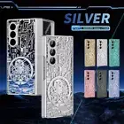 Mechanical Plating Hinge Case+Screen Protector For Samsung Galaxy Z Fold 6/5/4/3