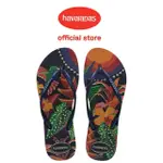 【HAVAIANAS 哈瓦仕】拖鞋 女鞋 夾腳拖 花卉 SLIM TROPICAL 藍 4122111-4368W(哈瓦士)