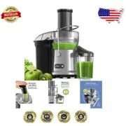 Silver Juice Extractor with Large Feed Chute - Quick Clean & Dual Speed Options