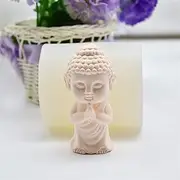 Mini Buddha Shape Candle Silicone Mold for DIY Handmade Candle Ornaments Plaster Epoxy Resin Soap Mould Kitchenware Baking Tool