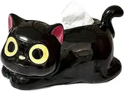 Cartoon Cat Tissue Box, Creative Cat-Shaped Storage Tissue Holder, Ceramic Cat Tissue Box, Cute Animal Decorative Tissue Box, Modern Home Decor for Bathroom Office Home Car Night Stand