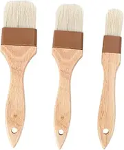 VANZACK 3pcs Kitchen Oil Brush Ergonomic Handle Basting Brush for Grilling Baking and Bbq Durable Bristle Design for Even Oil Application present for Cooking Enthusiasts