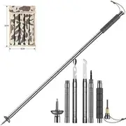Collapsible Lightweight Multifunctional Trekking Poles Hiking Poles Ultralight Aluminum Tactical Walking Sticks for Women Men
