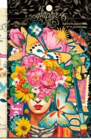 Let's Get Artsy - Graphic 45- Die Cut Assortment Ephemera 34 Pieces