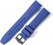 [NVGVCMLBAA] Fit For Mido Fit For Rolex Fit For Tudor Rubber Silicone Watchband Fit For Citizen Fit For Tissot Fit For Seiko Needle Buckle Arc Interface Watch Strap 20 22mm