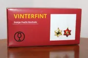 IKEA VINTERFINT HANGING DECORATIONS GLASS STARS 2-PIECE SET GOLD RED
