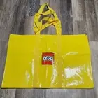 LEGO Large Yellow Tote Shopping Bag 20" x 30" x 19" Carrying Storage Store IKEA