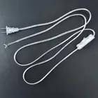 1.8m on off switch power cord for led lamp us plug transparent extension cabl^GU