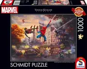 NEW Schmidt 59957 Thomas Kinkade Spider-Man: The Ultimate Alliance 1000Pc Puzzle