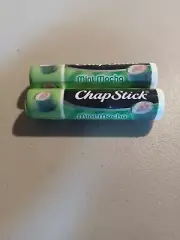 CHAPSTICK MINT MOCHA Flavor Lip Balm Lot of 2 New & Sealed Must Try!