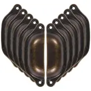 10 Pcs Shell Handle Rustic Drawer Handles Bedroom Furniture
