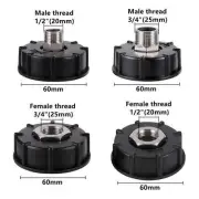 S60x6 Coarse Thread IBC Water Tank Adapter Garden Hose 20/25/32mm Fittings