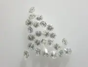 5pc 3mm Natural Loose Brilliant Cut Diamonds VS Clarity F Colour Clean White