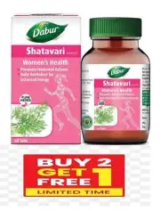 "Shatavari Tablets - 60 Tabs | Women's Wellness & Hormonal Balance | Buy 2 Get 1